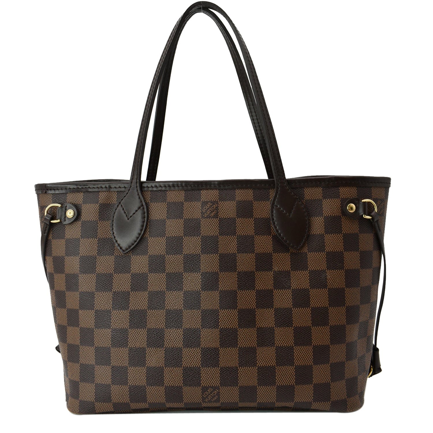 Louis Vuitton Neverfull PM Damier Azur Leather Tote Shoulder Bag