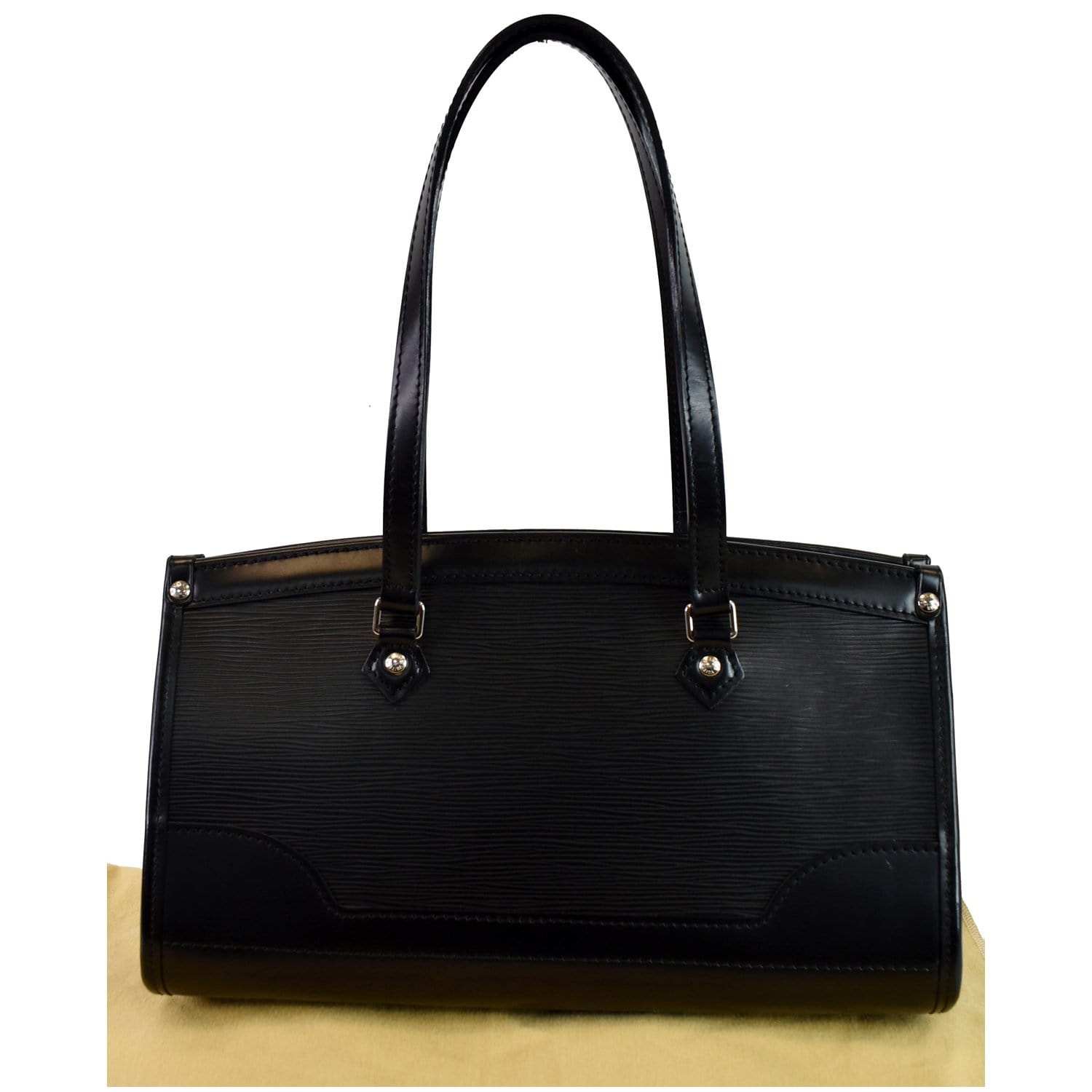 Louis Vuitton Marellini EPI Leather Shoulder Bag Black