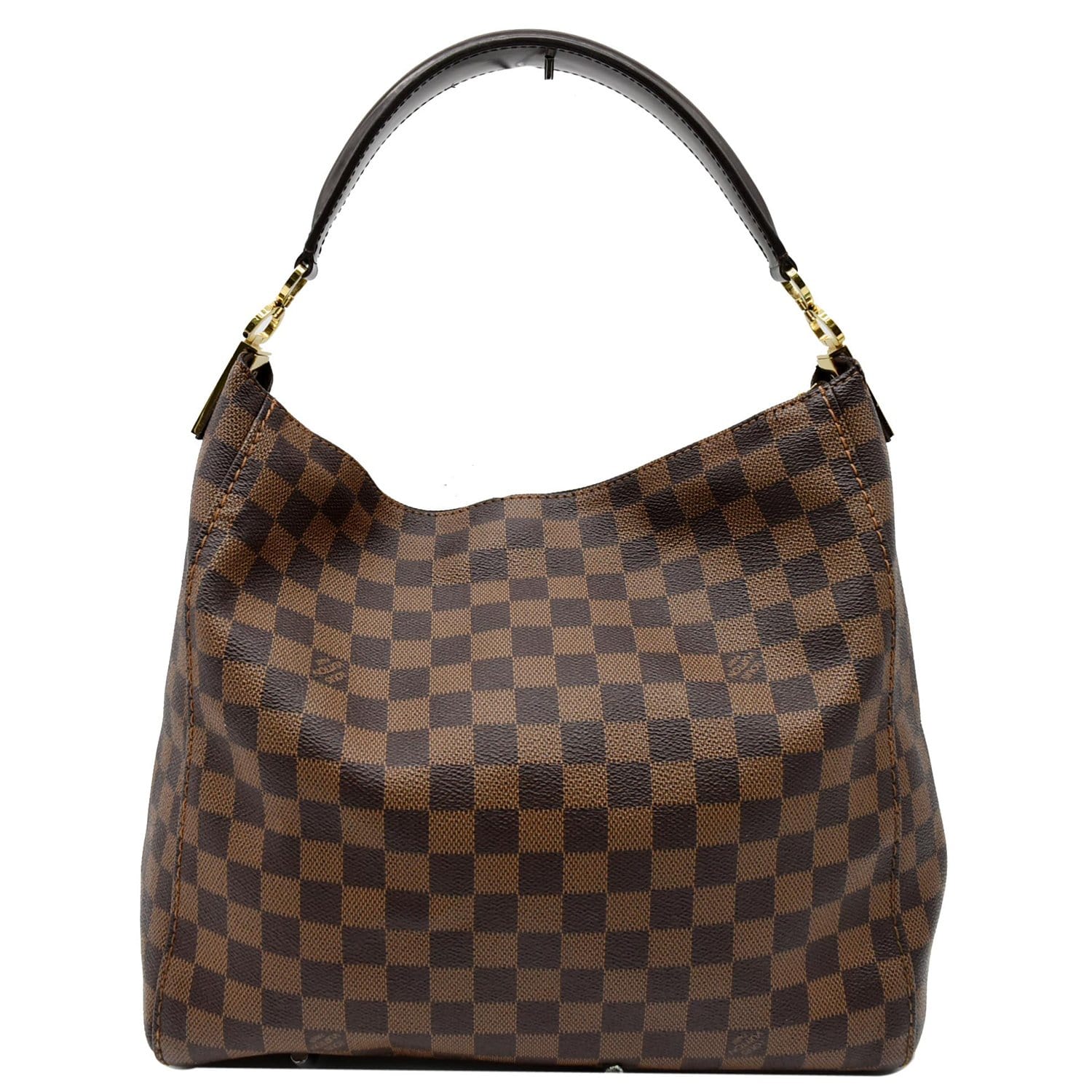 2012 Louis Vuitton Damier Ebene Leather Portobello Bag at 1stDibs
