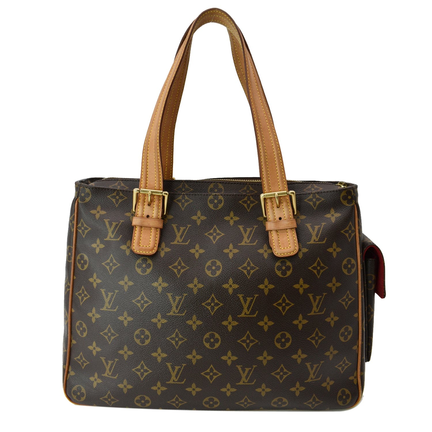 Viva cité cloth handbag Louis Vuitton Brown in Cloth - 17046530