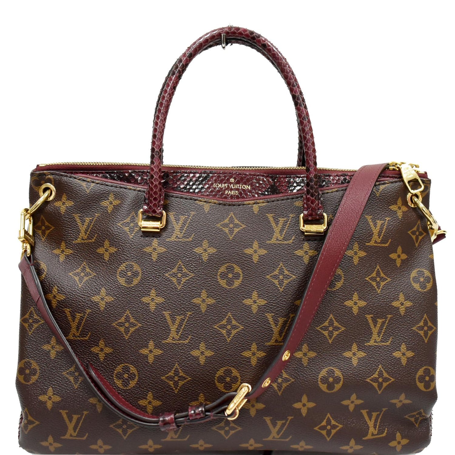 Lot - Louis Vuitton Majestueux Python Shoulder Bag