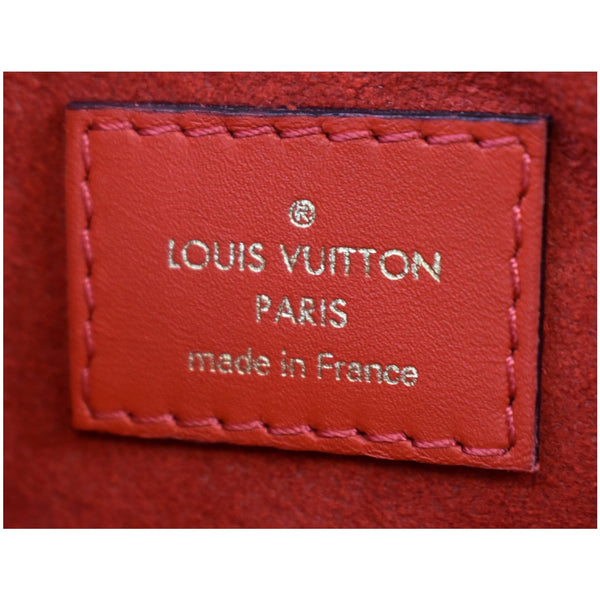 LOUIS VUITTON Flower Monogram Canvas Tote Shoulder Bag Red