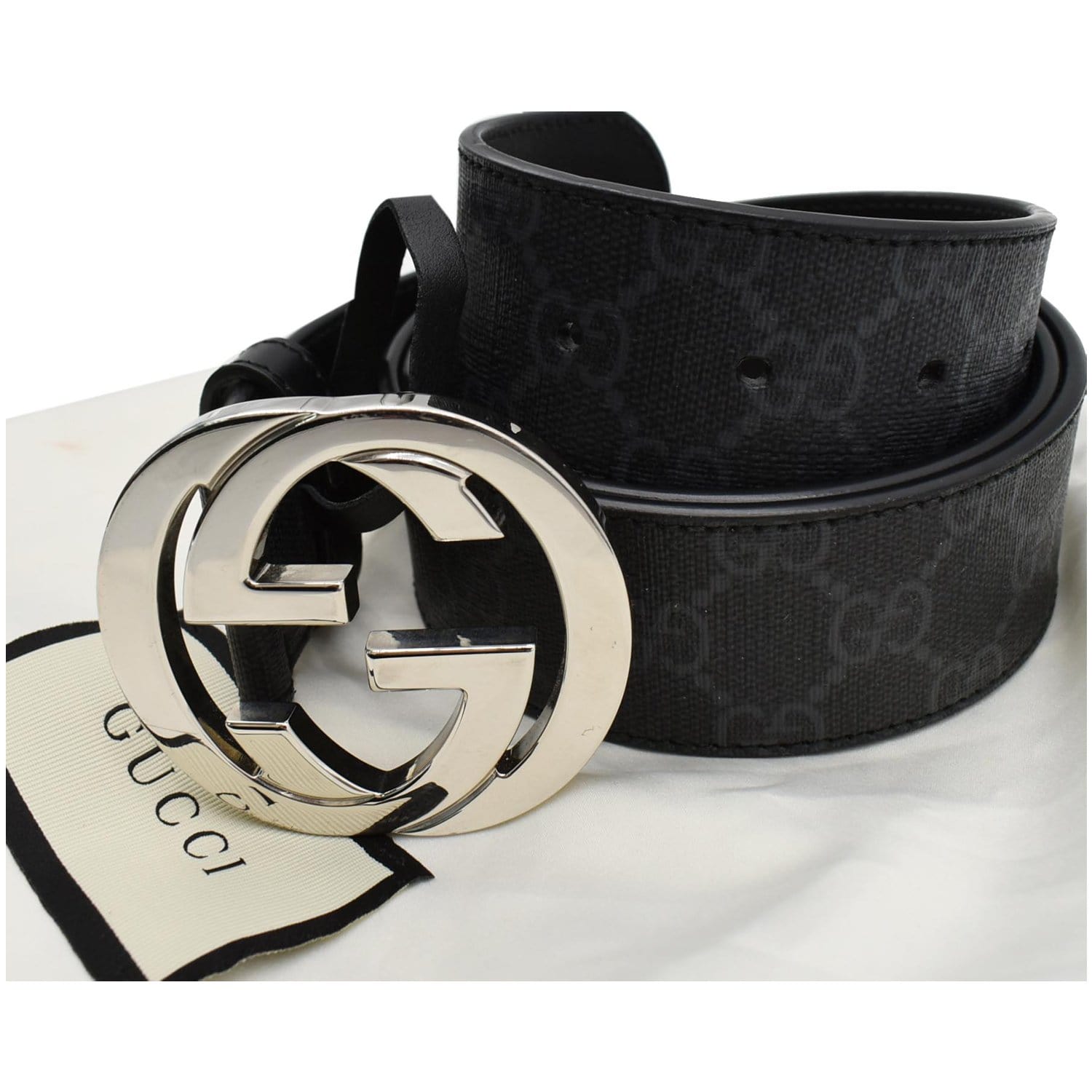 Gucci Belt in GG Supreme canvas, Men's Accessories
