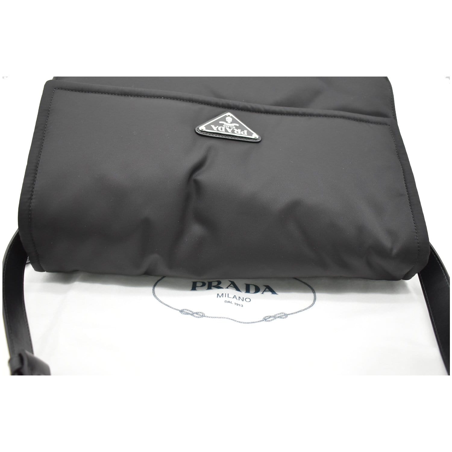 Prada Black padded Re-Nylon bag