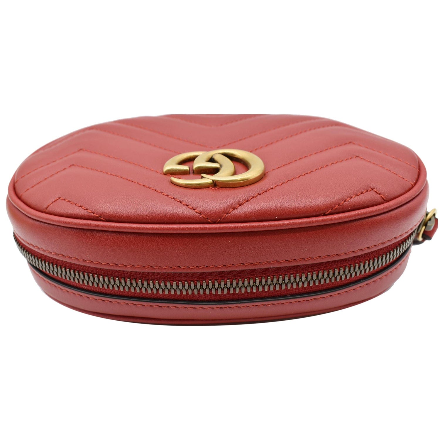 Gucci GG Marmont Matelasse Leather Belt Bag Red - Shop Now