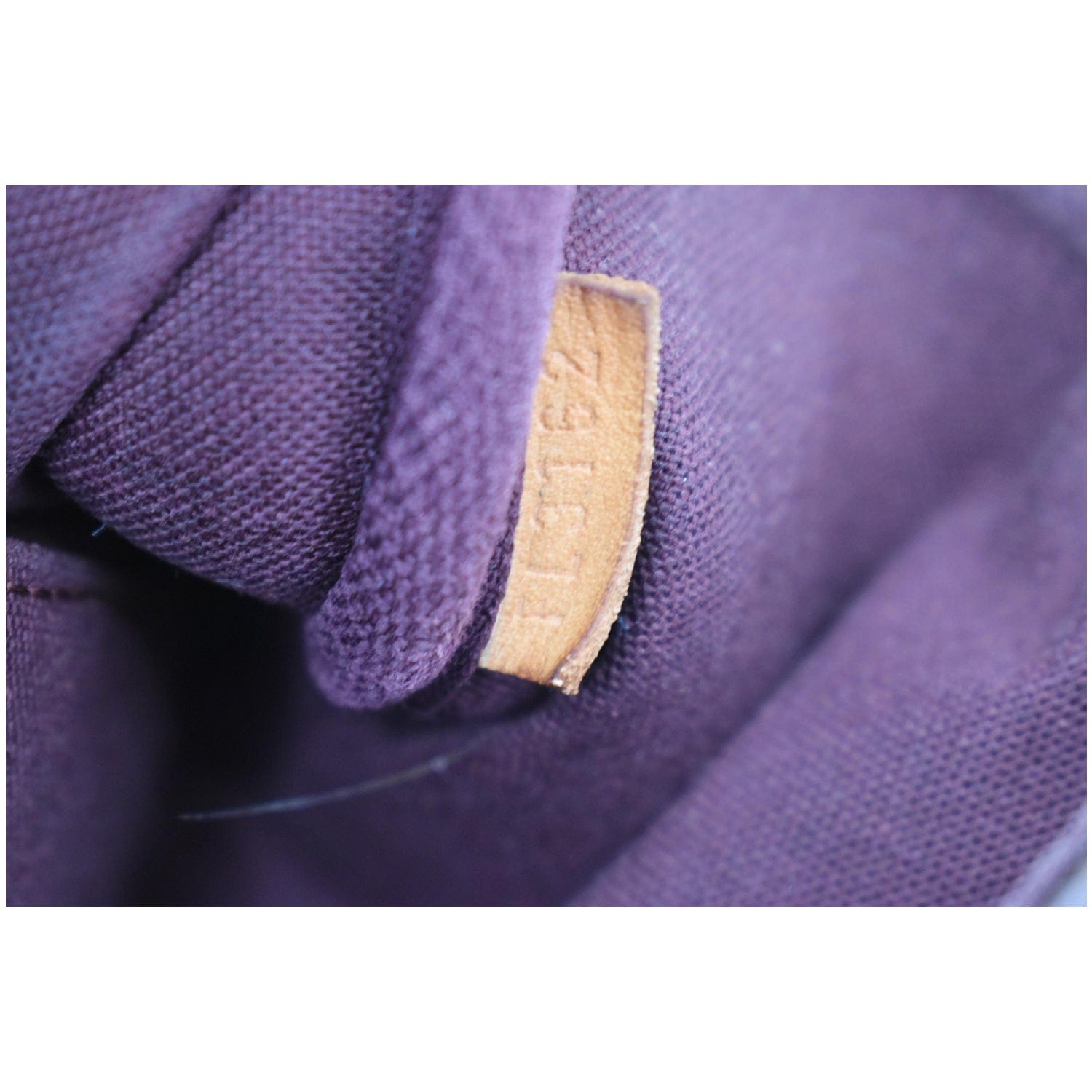 Félicie cloth clutch bag Louis Vuitton Brown in Cloth - 24596255