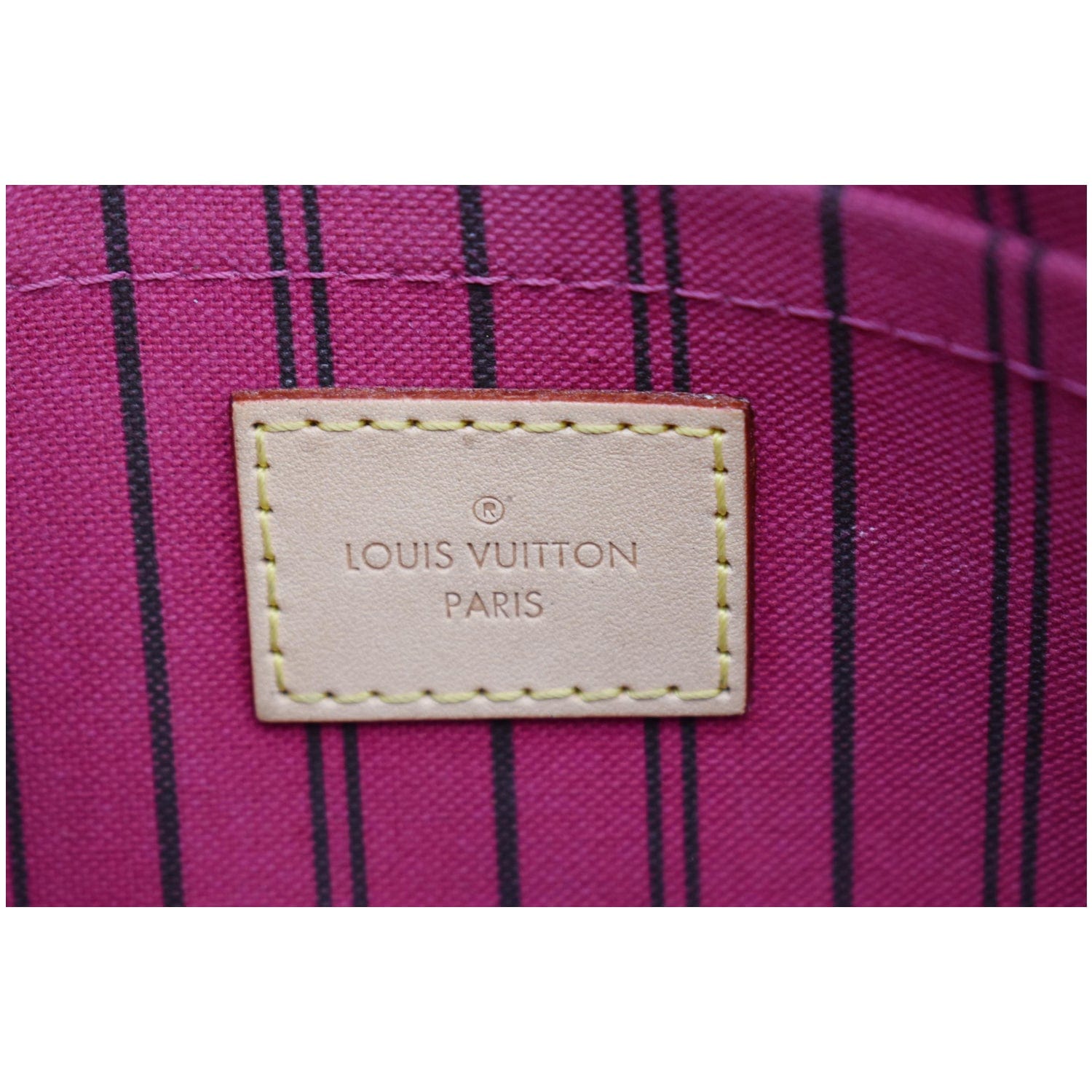 LOUIS VUITTON Calfskin Monogram Fortune Cookie Pouch Purple