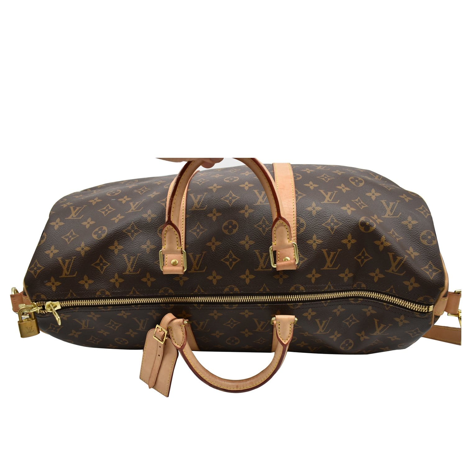 100% Authentic! LOUIS-VUITTON Keepall 50 bandouliere DUFFEL TRAVEL