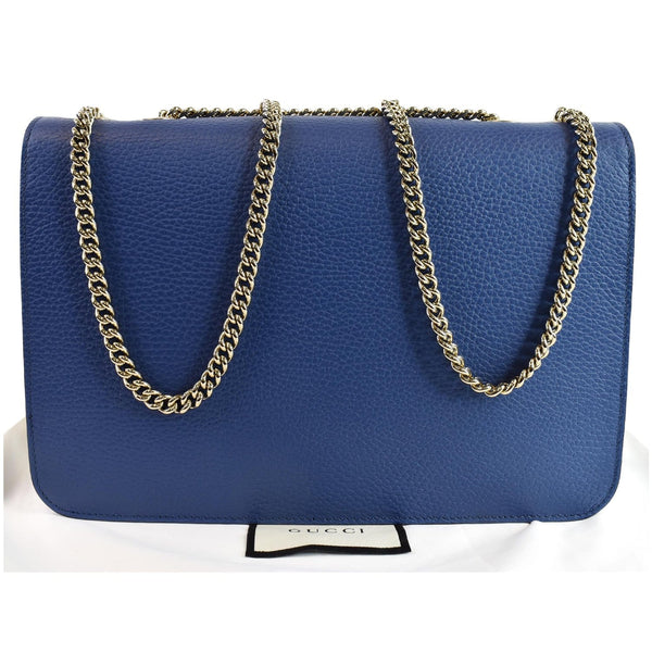 Gucci Interlocking GG Shoulder Chain Bag blue