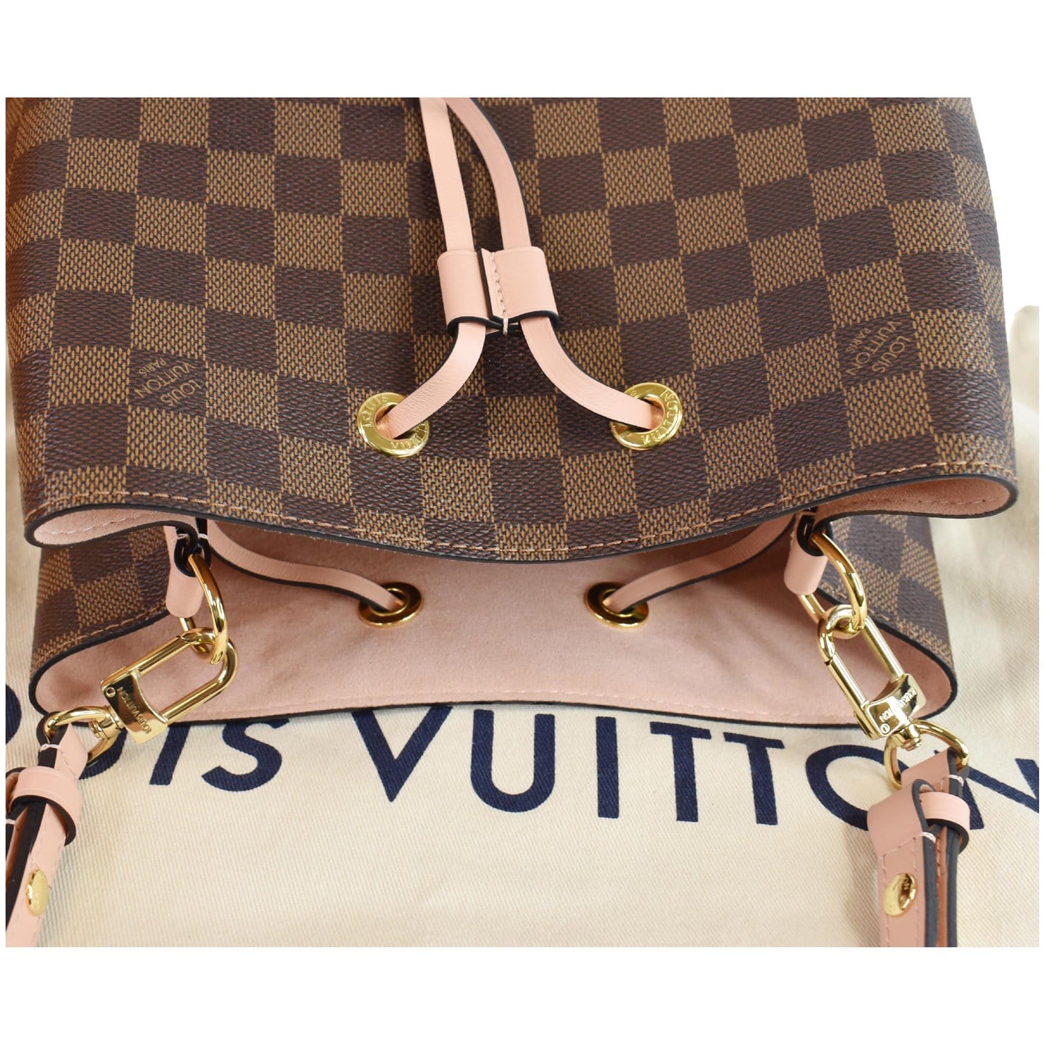 Louis Vuitton LV Neonoe BB damier bag Beige Leather ref.495282