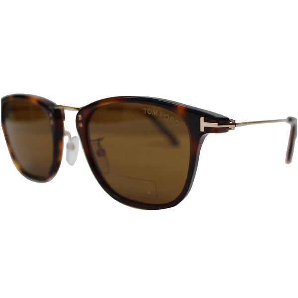 TOM FORD FT0672 53E 51 Beau Dark Havana / Gold Sunglasses Brown Lens