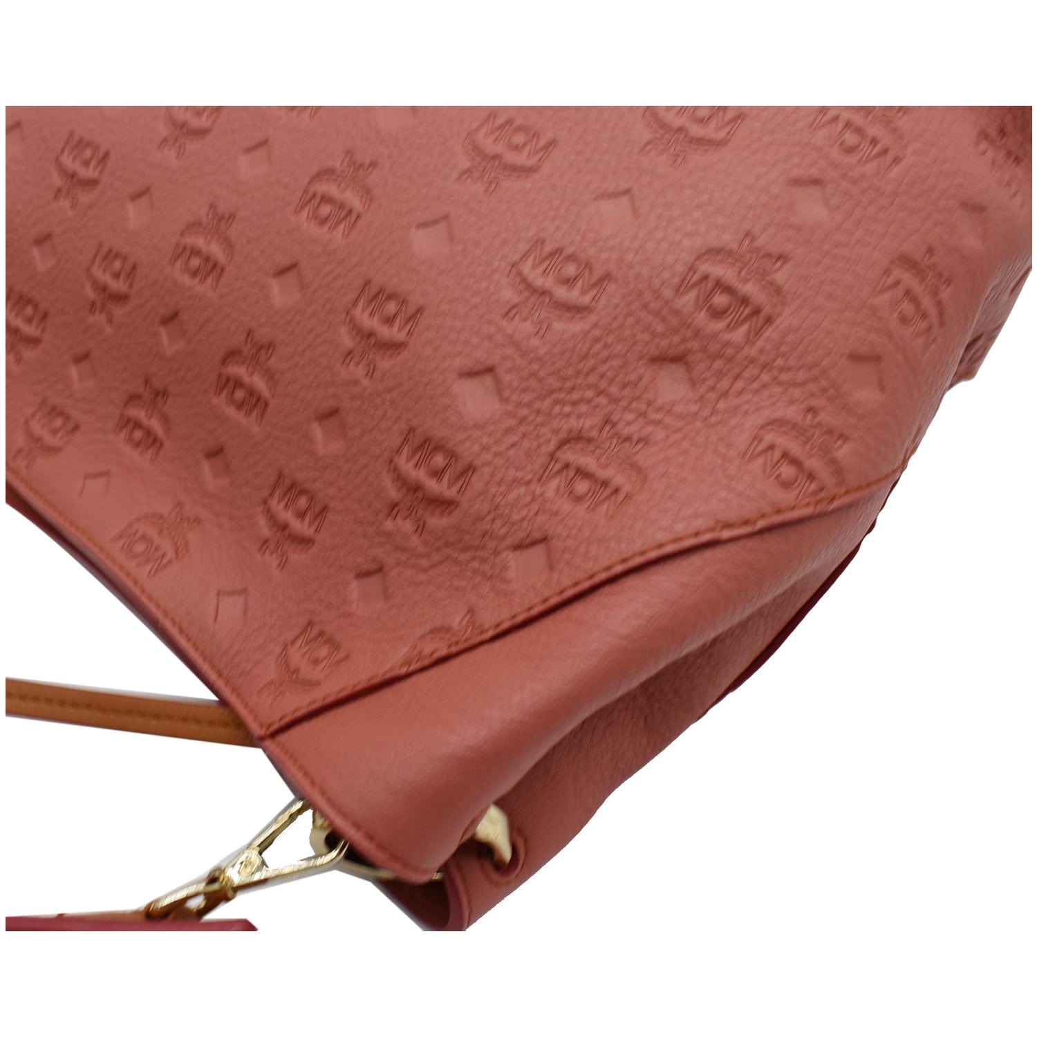 MCM Medium Klara Monogram Leather Hobo Bag Brand NEW W/TAGS! Cognac+Dust  $850