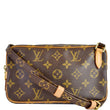 LOUIS VUITTON Pochette Marly Bandouliere Monogram Canvas Crossbody Bag Brown