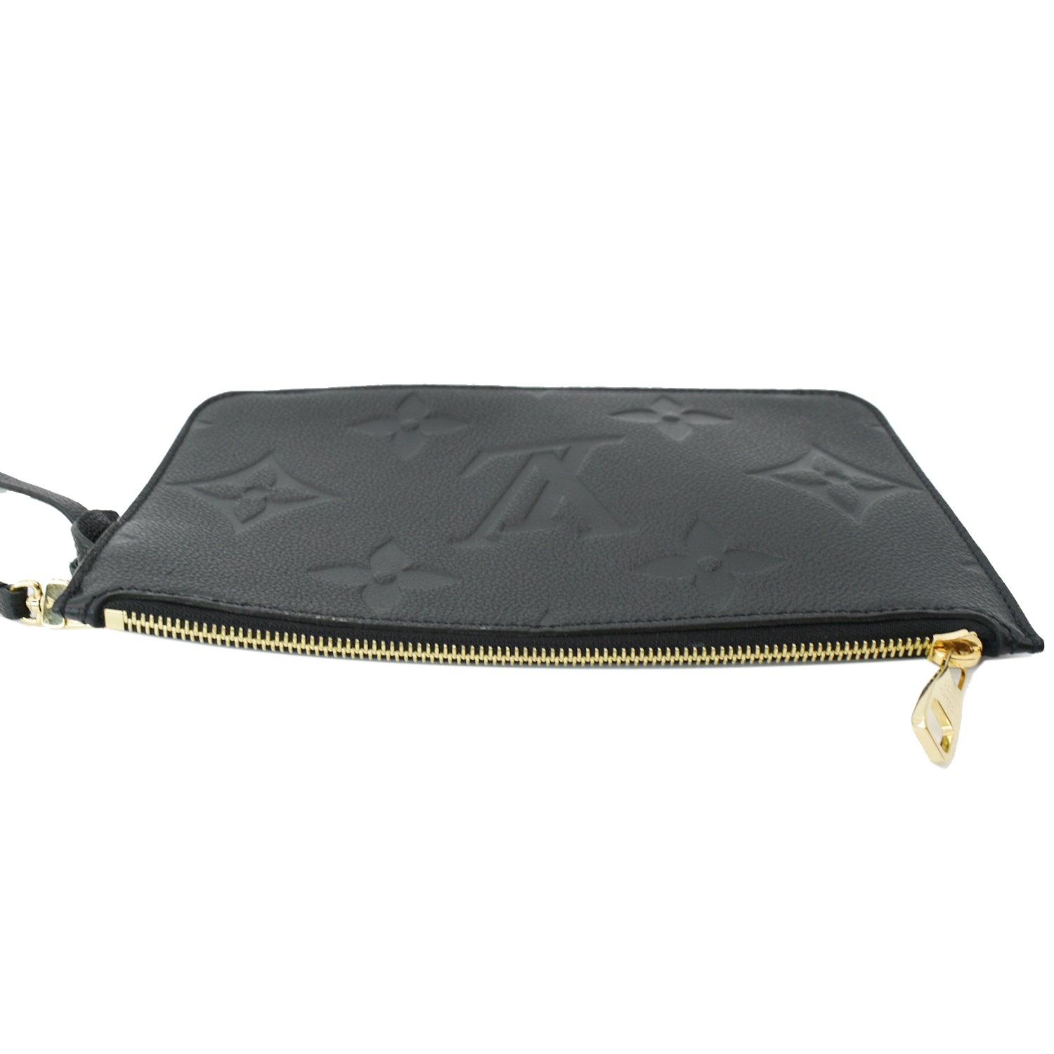 LOUIS VUITTON Monogram Black Empreinte Leather Wristlet – Luxury Labels