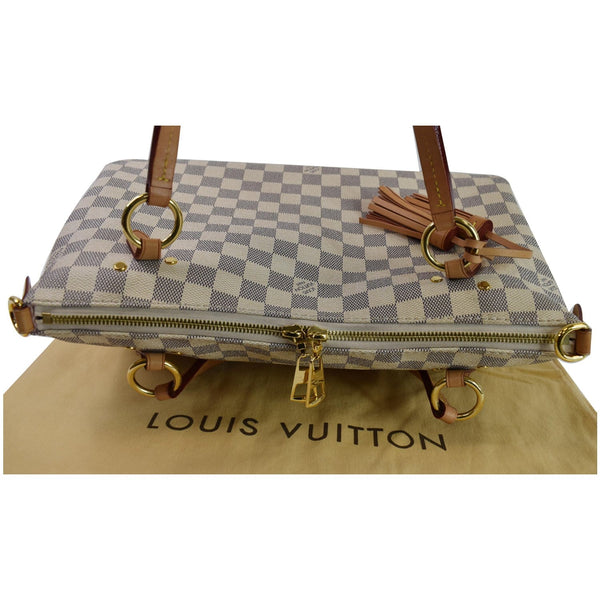 LOUIS VUITTON Lymington Damier Azur Tote Bag White