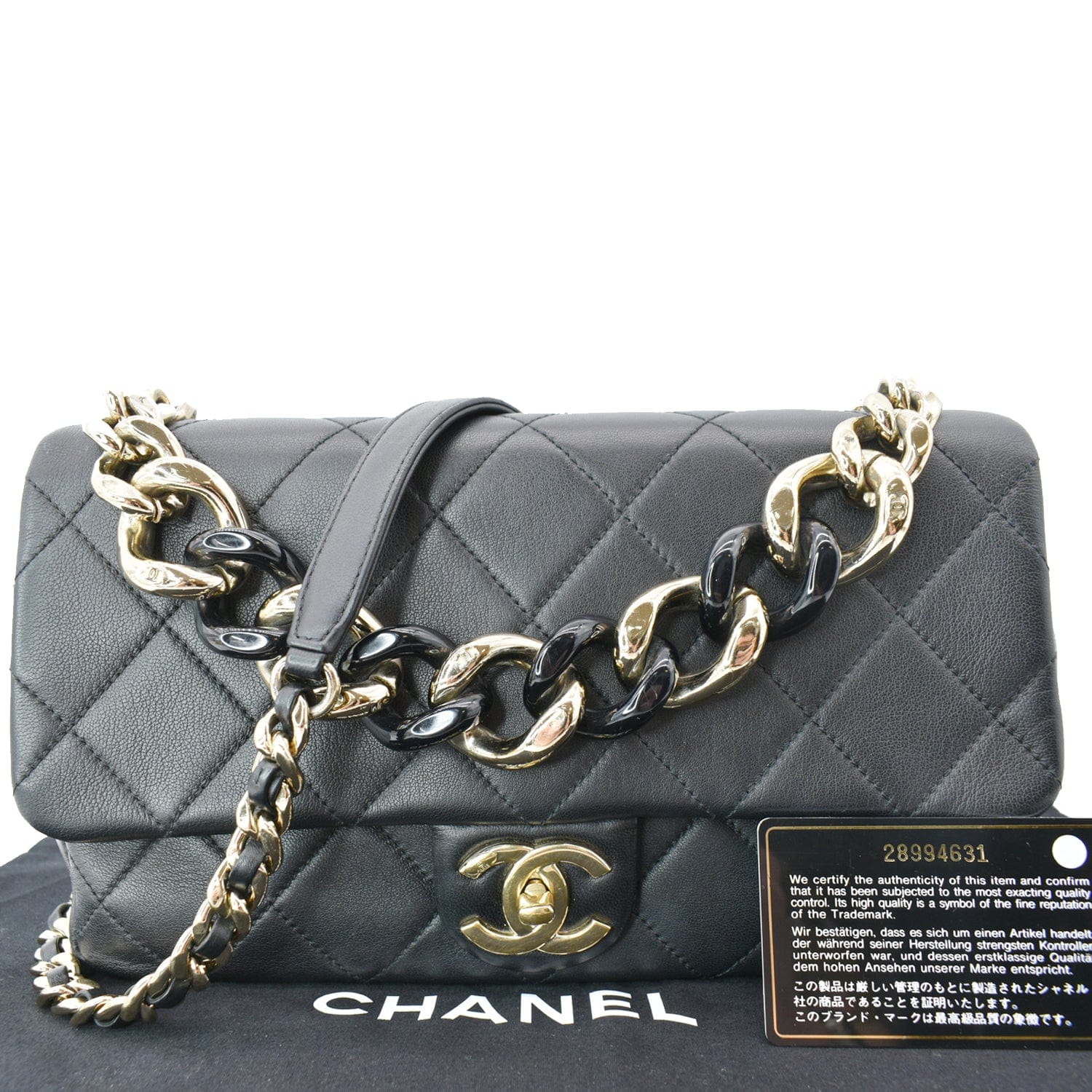 Flap style chain shoulder bag Create your own luxurious elegance