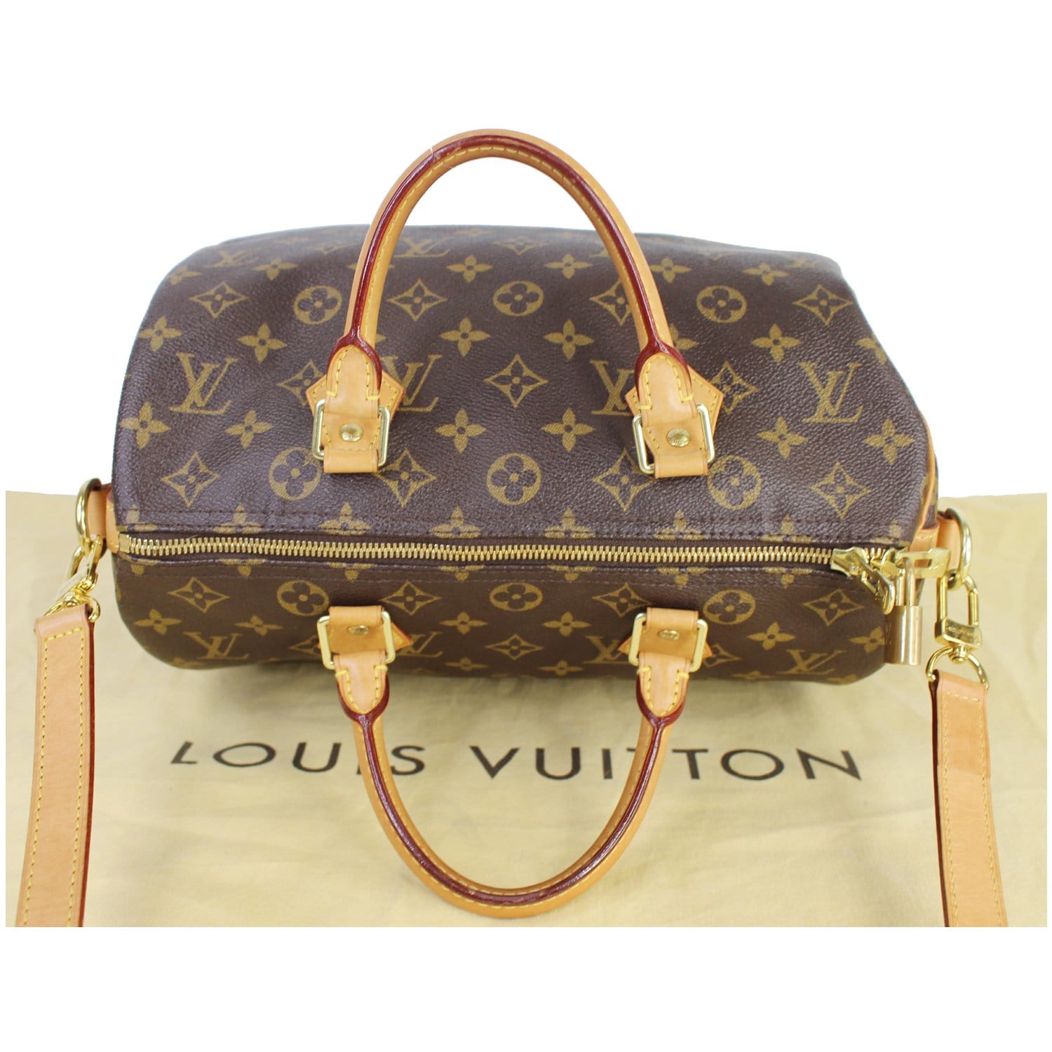 Louis Vuitton Monogram Canvas Speedy 30 Bandouliere Bag - Yoogi's Closet