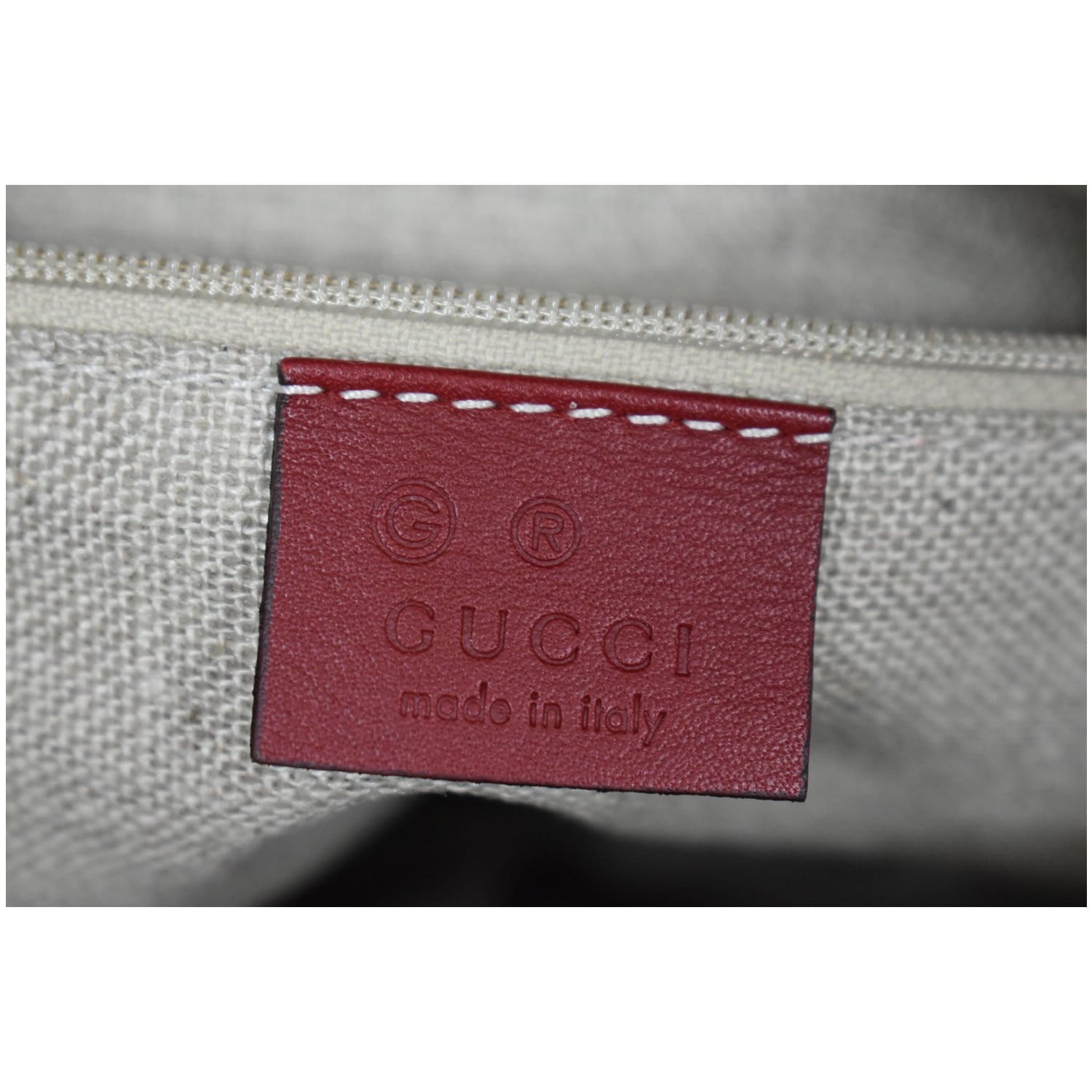 GUCCI Small Bree Microguccissima Leather Tote Crossbody Bag Red 449241