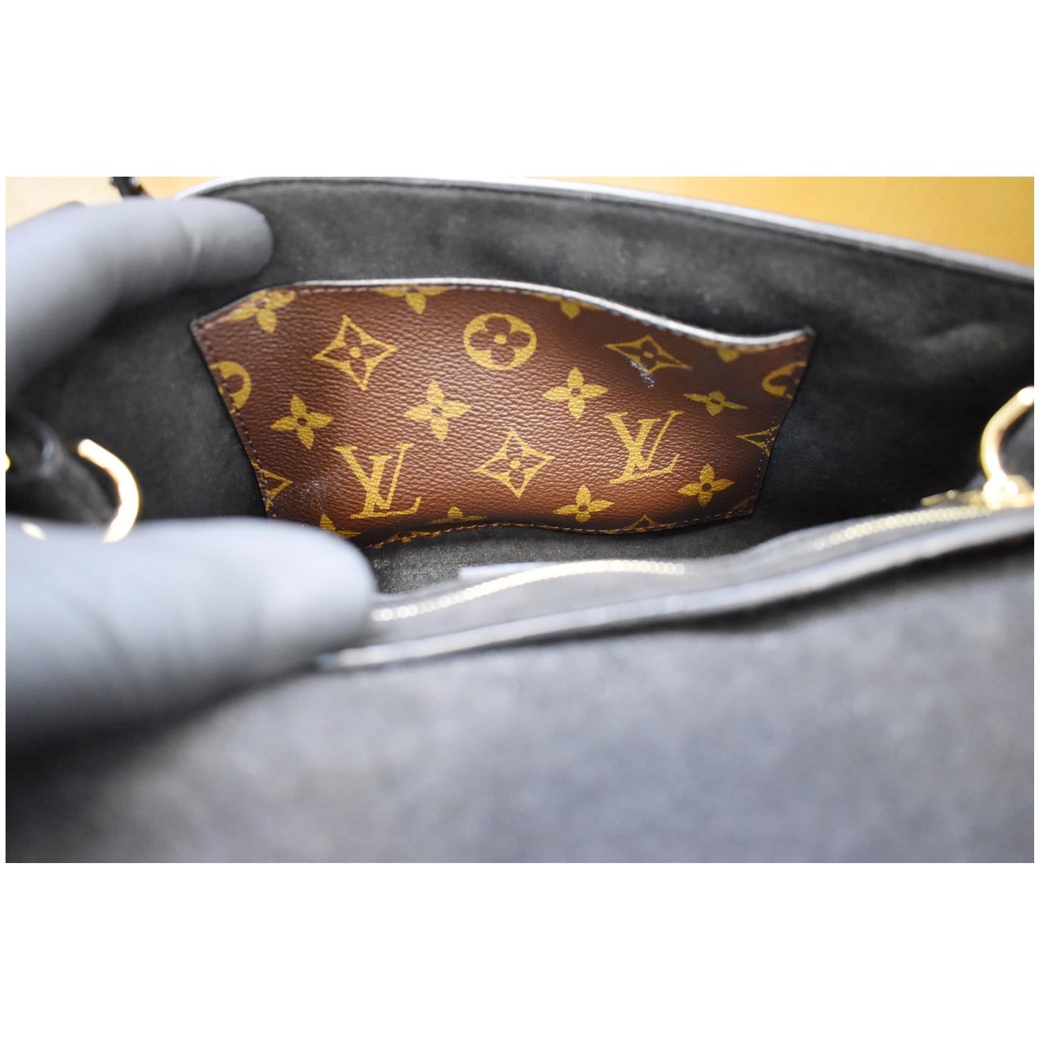 Louis Vuitton Monogram Top Handle Bag Brown