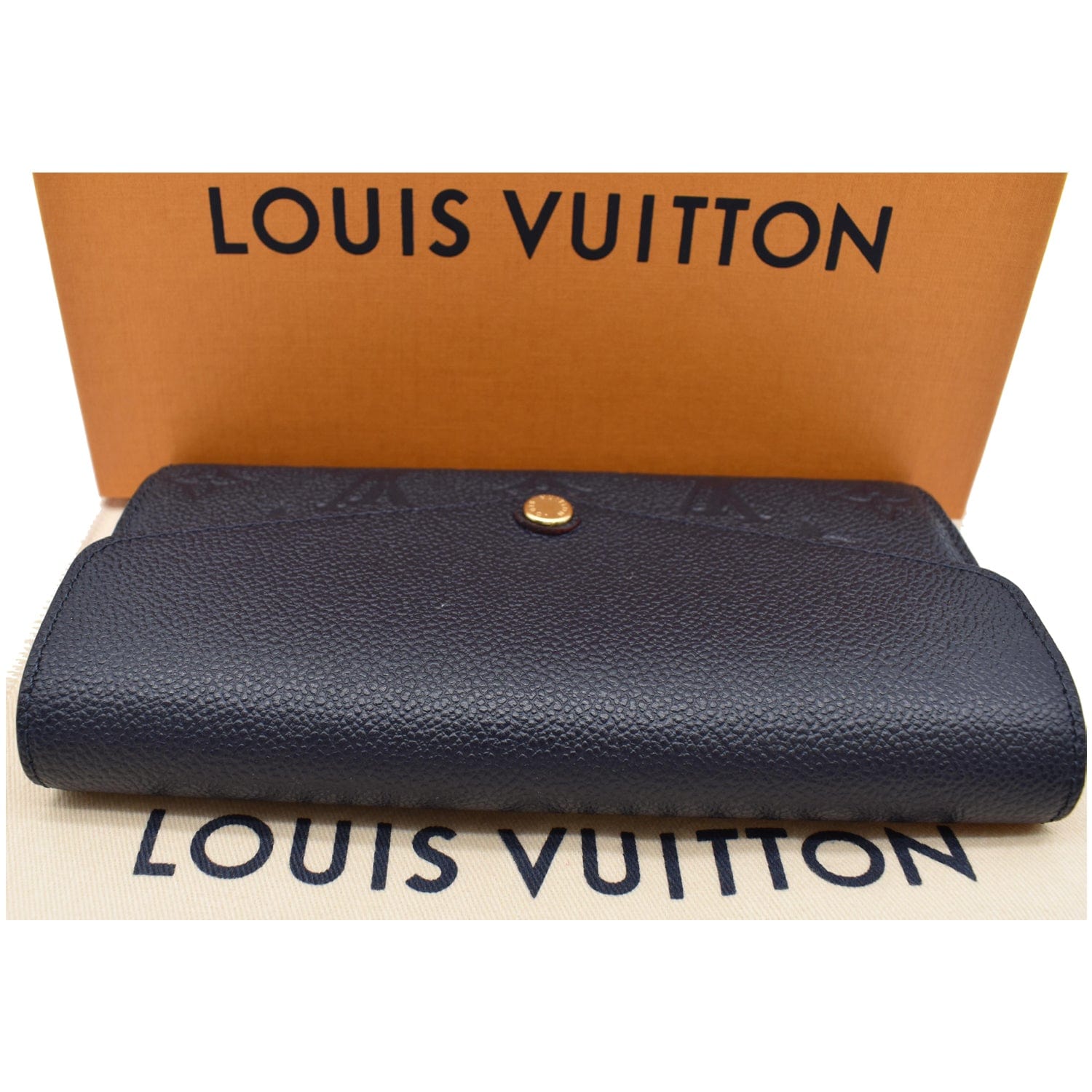 Louis Vuitton Cosmetic Pouch Monogram Empreinte Leather Blue 21971861
