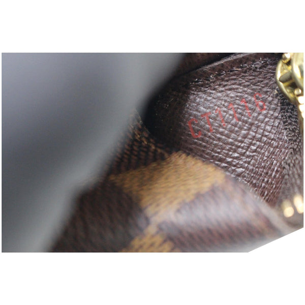 Louis Vuitton Key Coin Pouch Damier Ebene tag number 