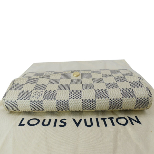 LOUIS VUITTON Damier Azur Sarah Wallet White