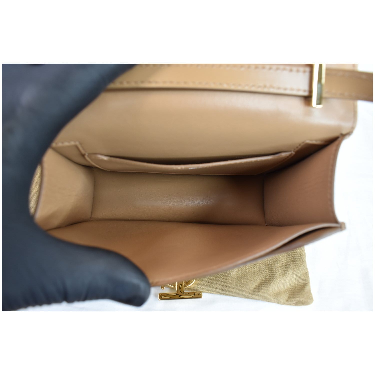 Burberry TB Monogram Bag Leather Envelope Crossbody / Clutch