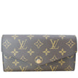 LOUIS VUITTON Sarah Monogram Canvas Wallet Brown