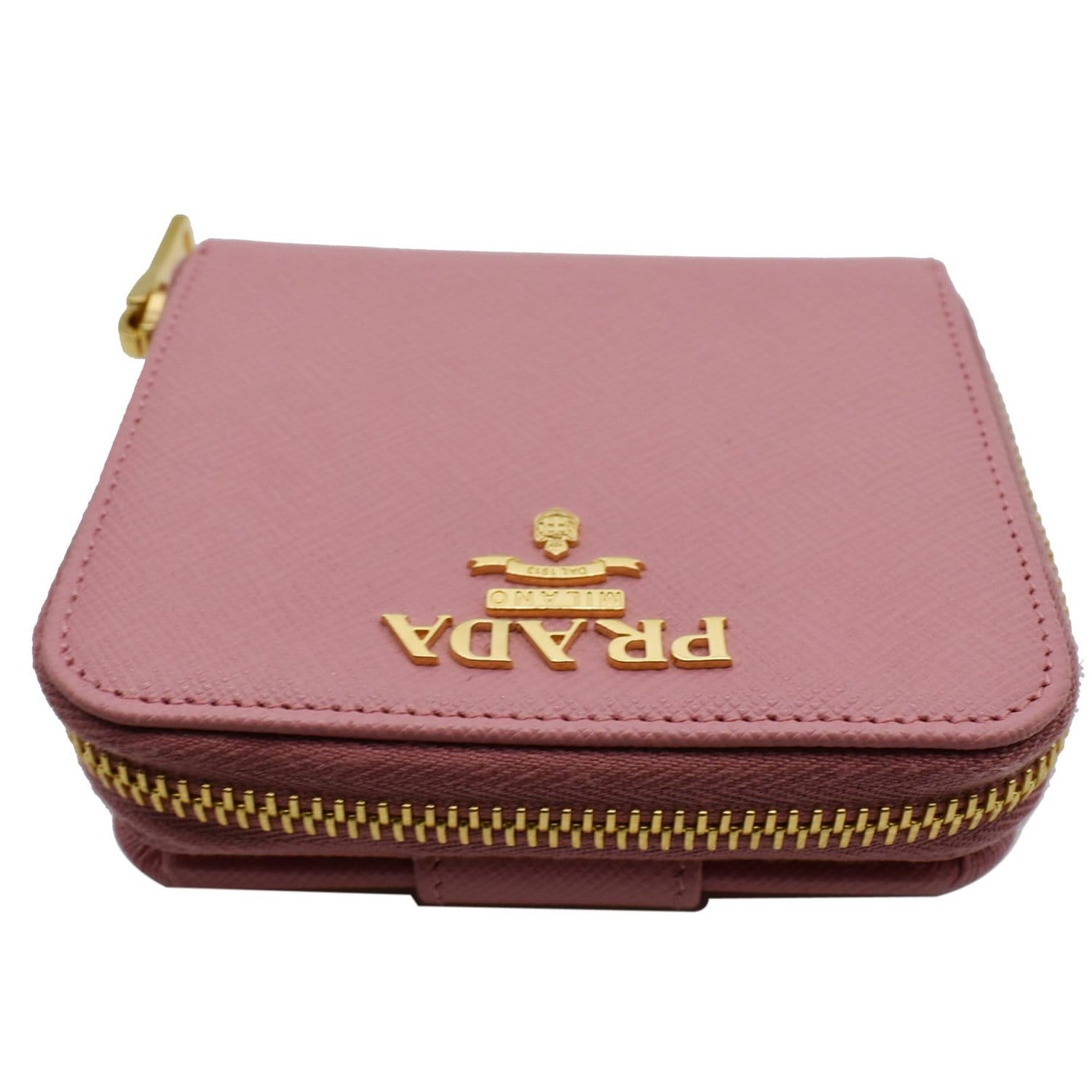 Prada, Bags, Prada Leather Pink Wallet Authentic
