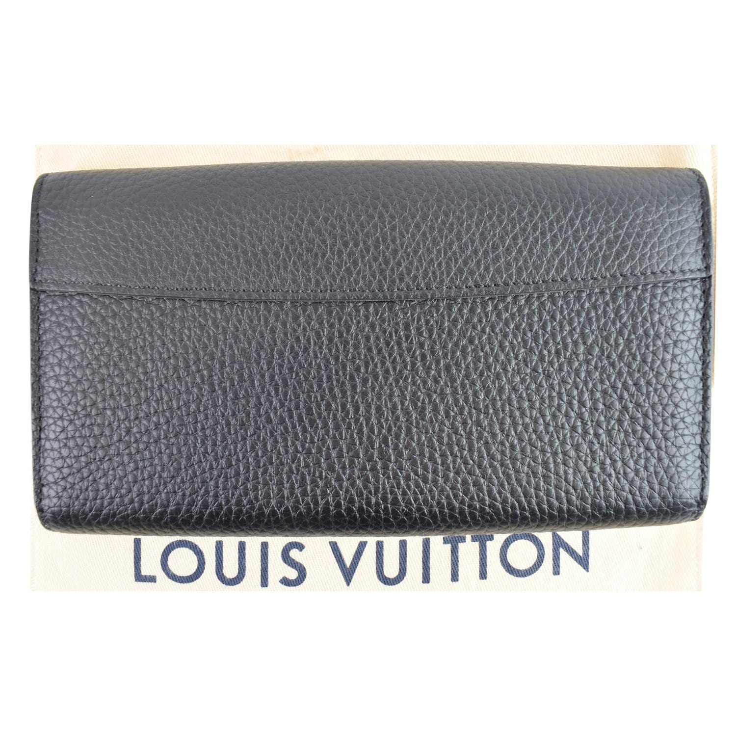 Capucines leather wallet Louis Vuitton Black in Leather - 34973056