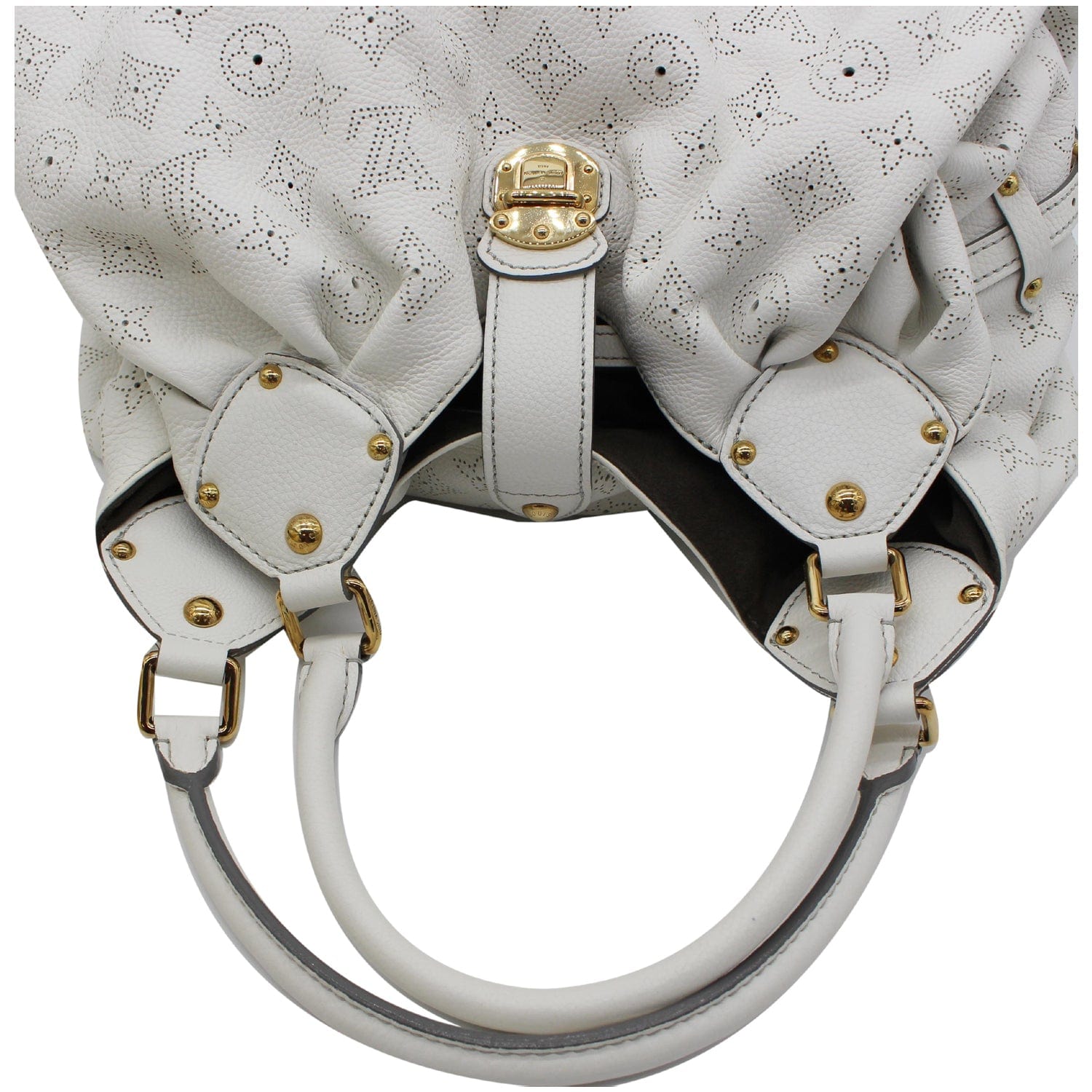 Louis Vuitton White Mahina Leather Xl Hobo
