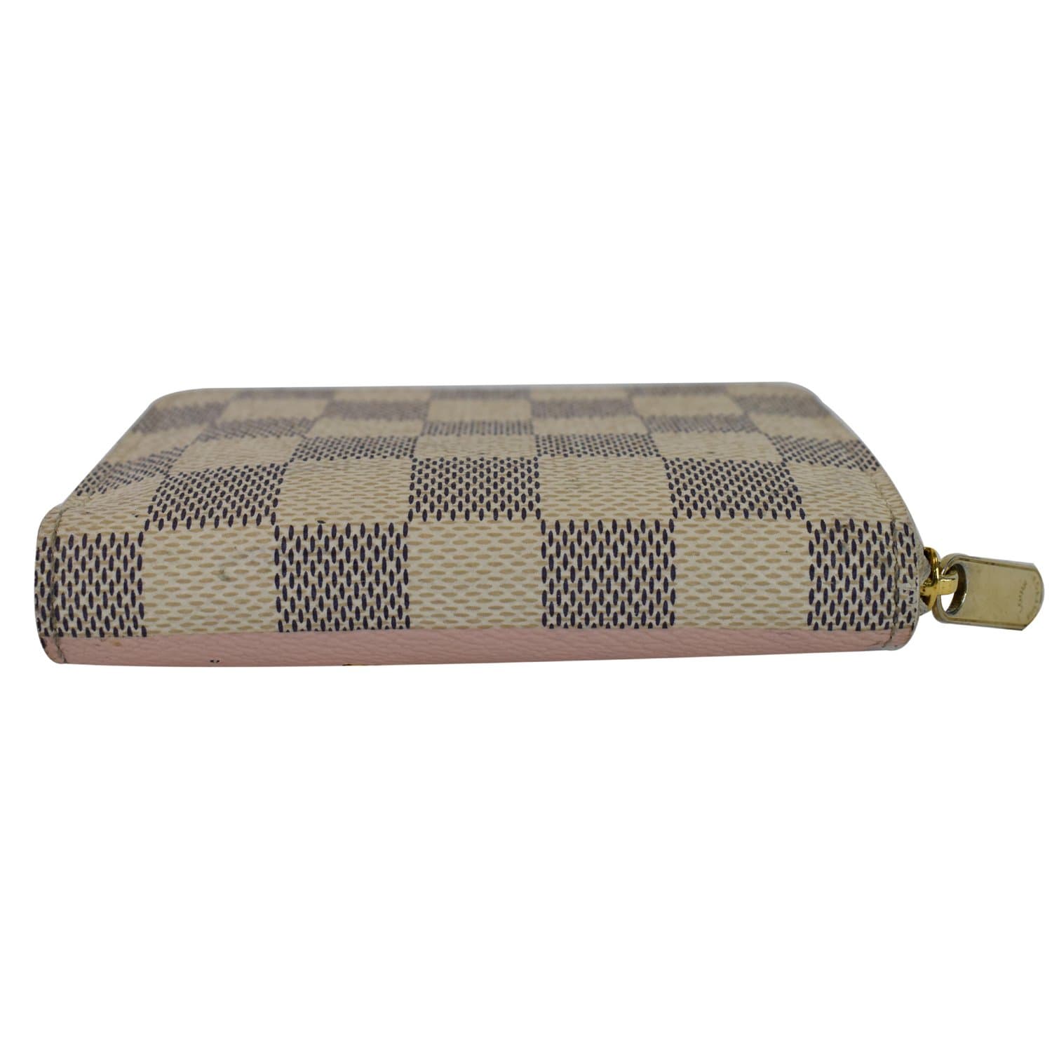 Louis Vuitton Round Coin Purse Damier Azur Vivienne Fuchsia Pink in Coated  Canvas with Gold-tone - US