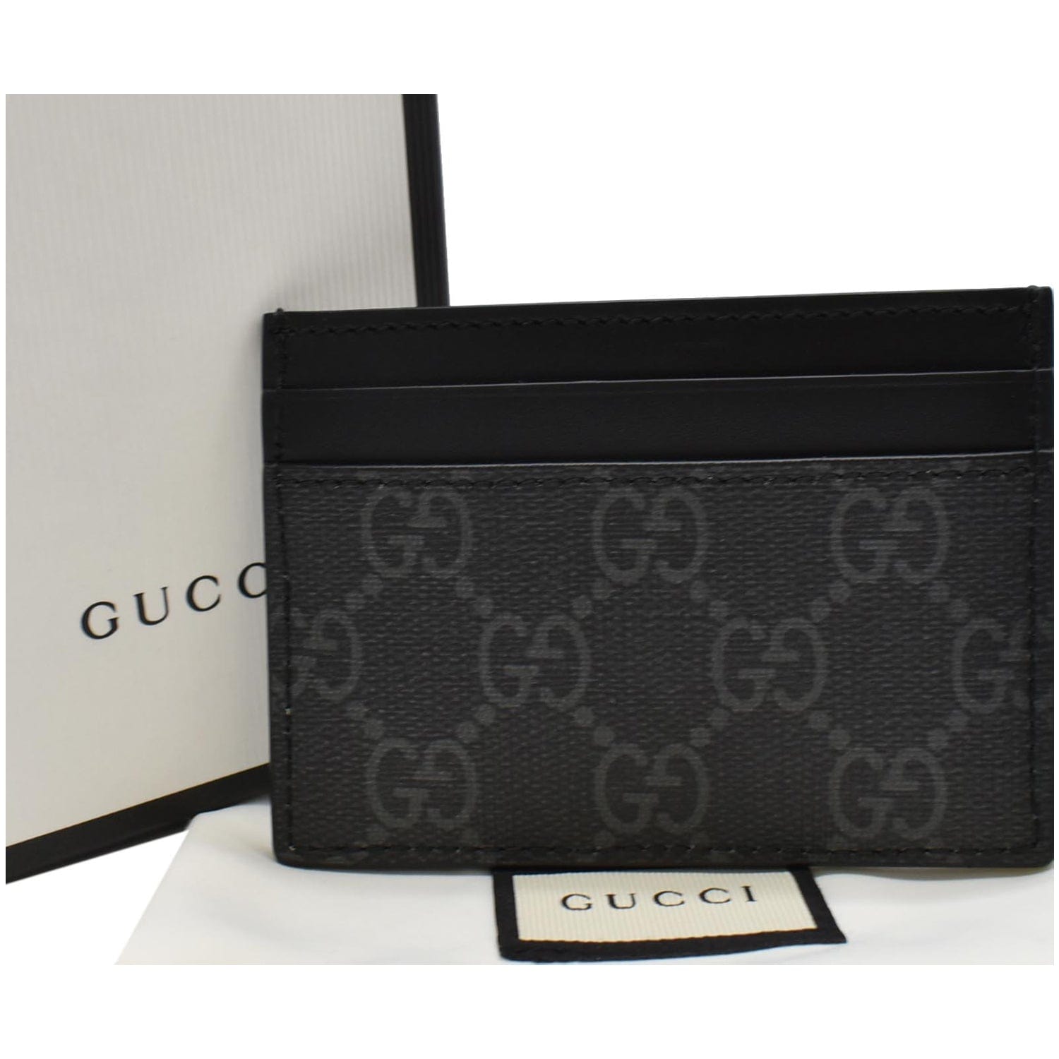 Kingsnake print GG Supreme card case, Gucci