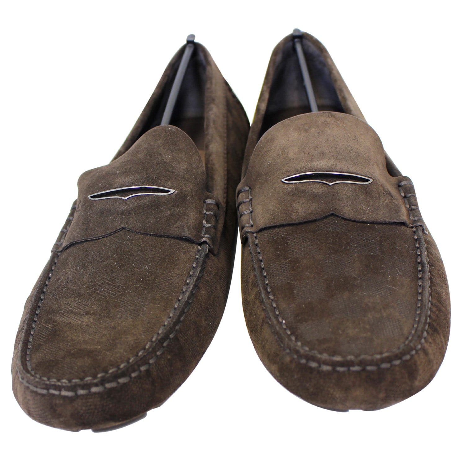 Louis Vuitton vintage brown suede leather driving moccasins Size 9,5  ref.480614 - Joli Closet