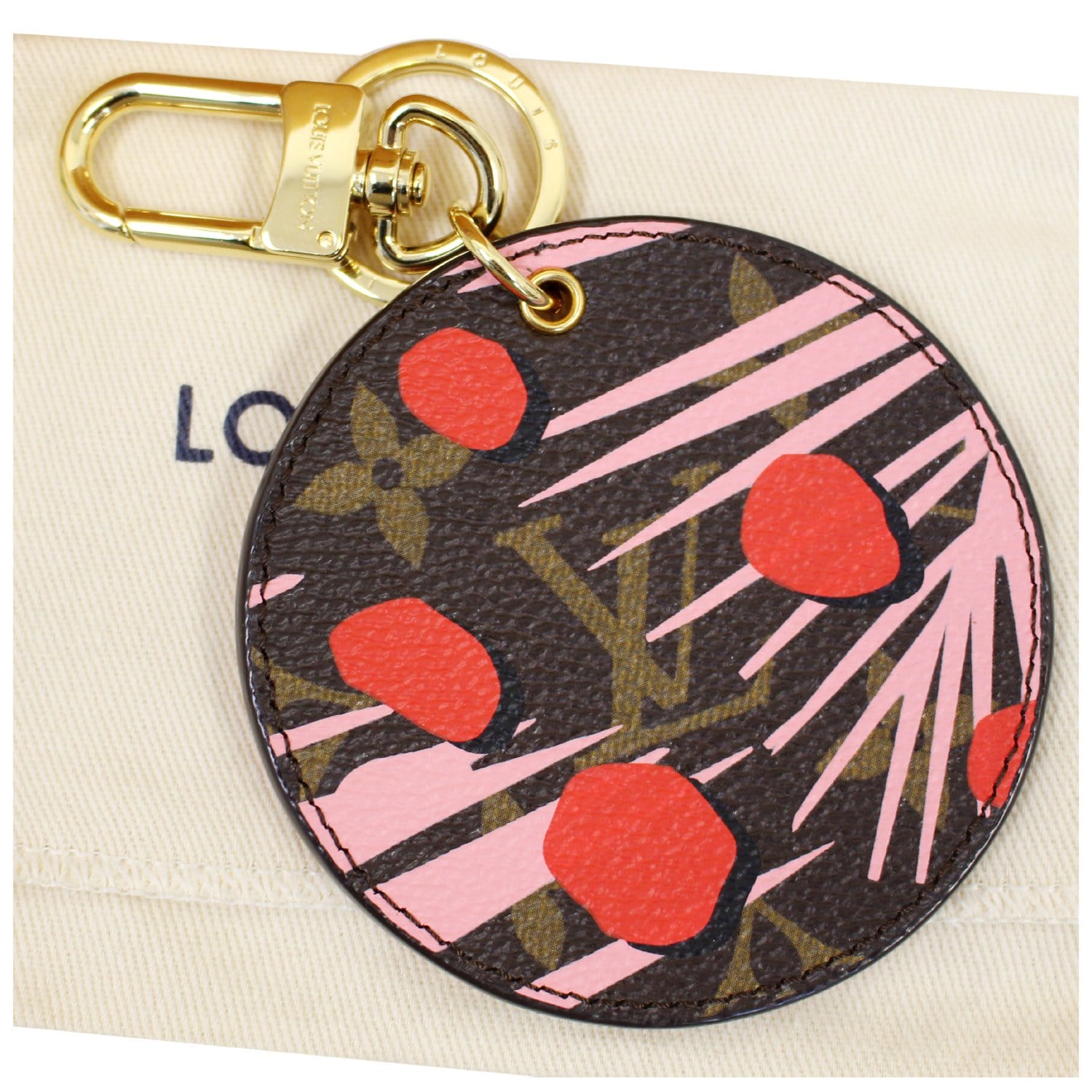 louis-vuitton charm and key holder