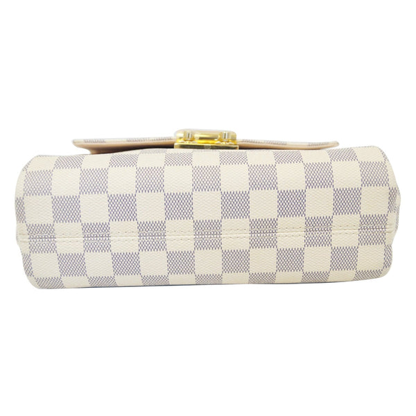 LOUIS VUITTON Croisette Damier Azur Shoulder Crossbody Bag White