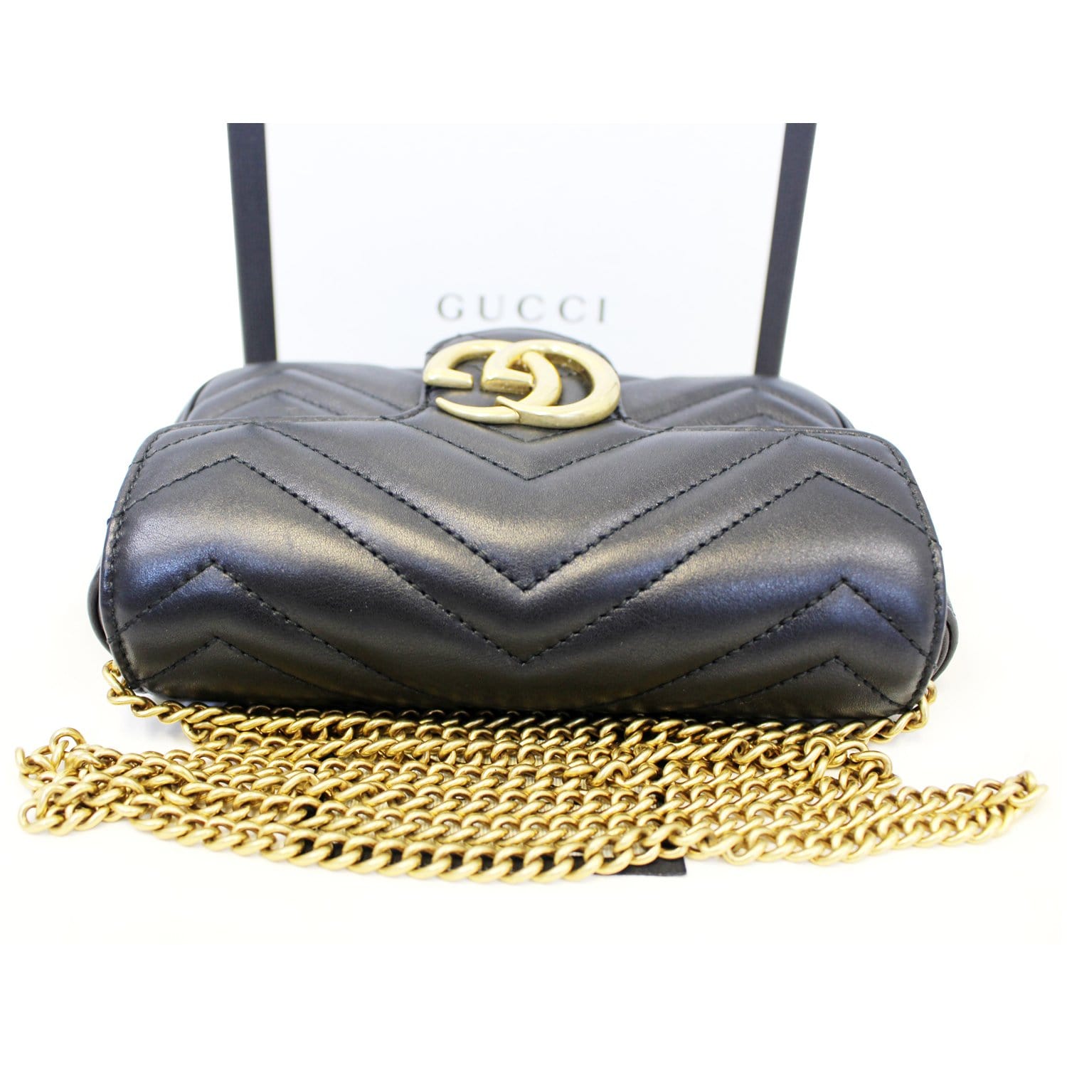 Gucci GG Marmont Matelasse Small Shoulder Bag Black Leather ref.752215 -  Joli Closet