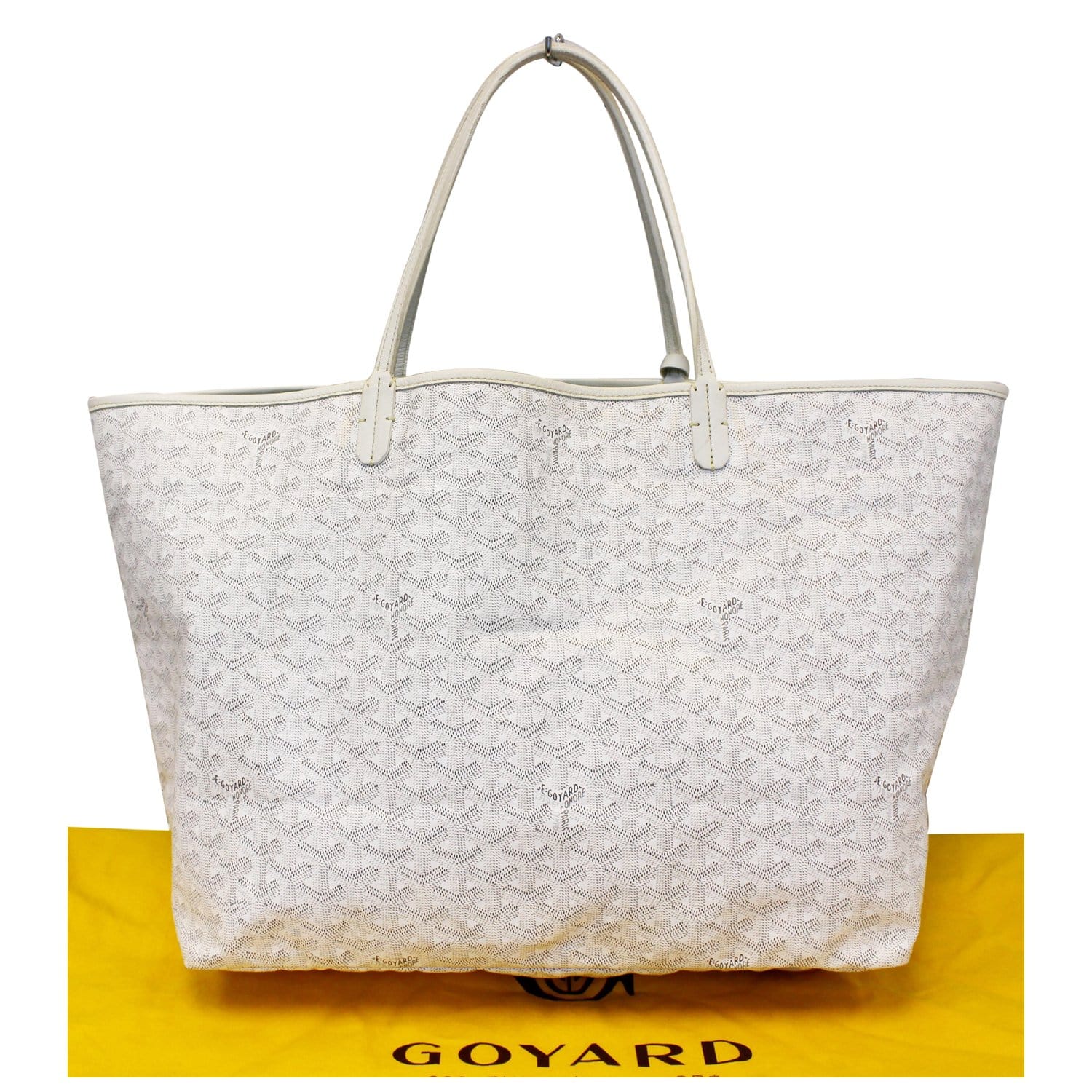 Goyard White Goyardine Canvas And Chevroches Calfskin Saint Louis PM Tote,  2023 Available For Immediate Sale At Sotheby's