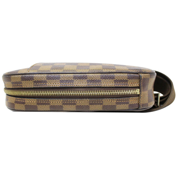 Zip Closure lv Geronimos Damier Ebene Hip Bag Brown