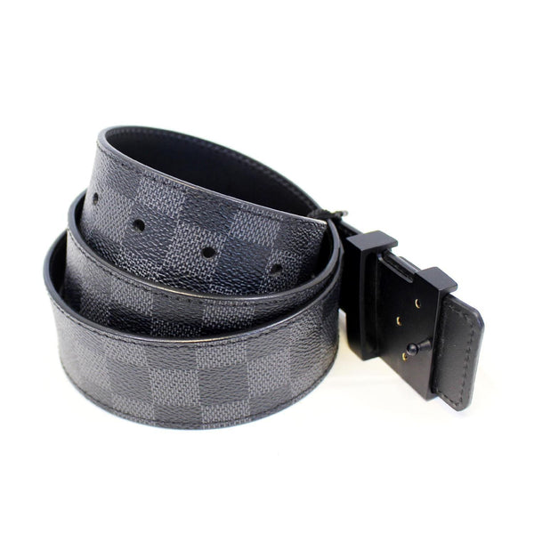 Louis Vuitton Damier Graphite belt -  lv strap