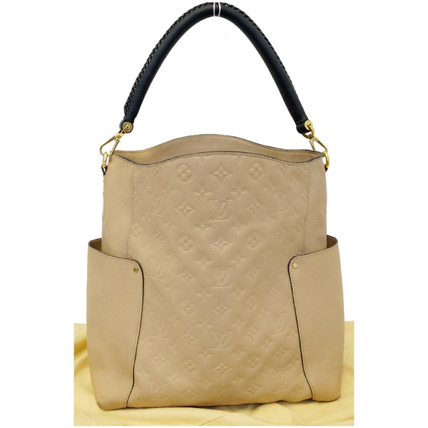 LOUIS VUITTON Bagatelle Monogram Empreinte Leather Shoulder Bag Beige