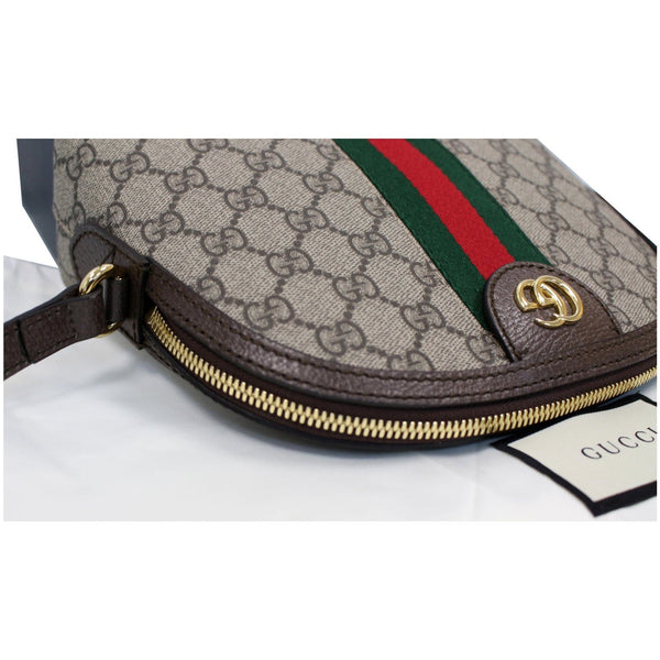 GUCCI Ophidia GG Supreme Canvas Small Shoulder Bag Beige 499621