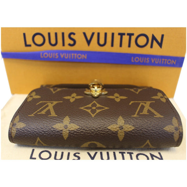 LOUIS VUITTON Flower Lock Monogram Canvas Wallet Black-US