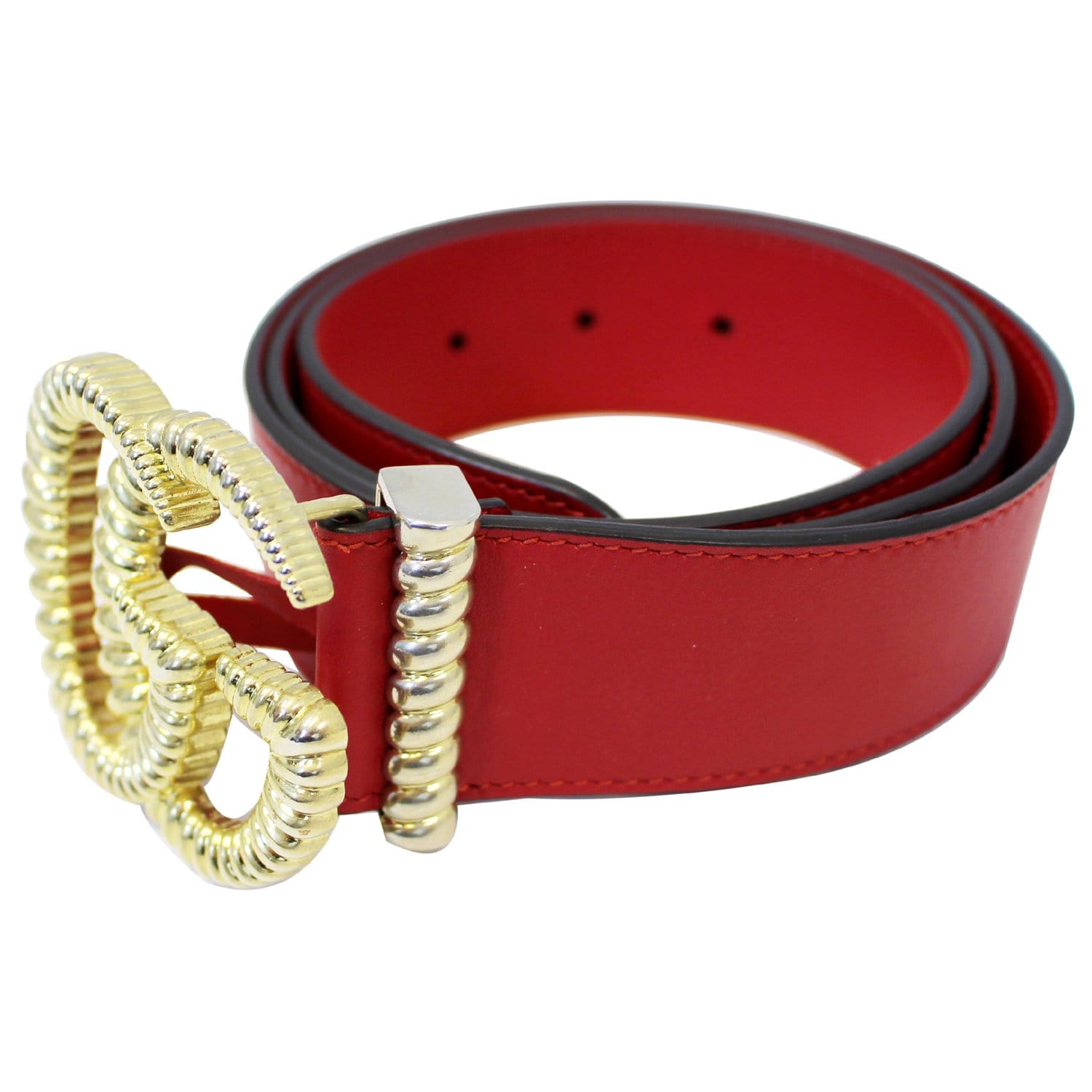 Gucci GG Torchon Belt in Red 80 / 32 - More Than You Can Imagine