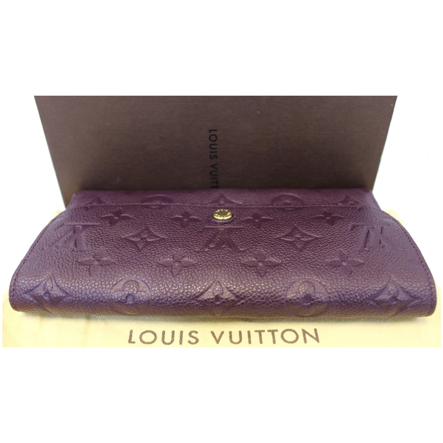 purple lv wallet