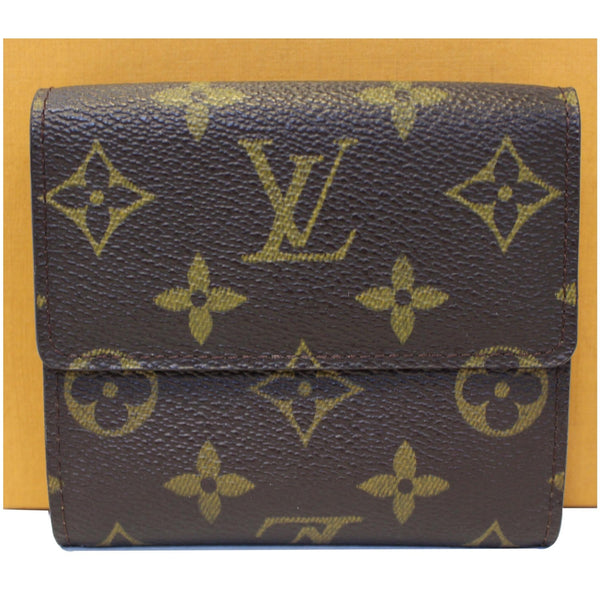 LOUIS VUITTON Elise Double Monogram canvas Wallet Brown