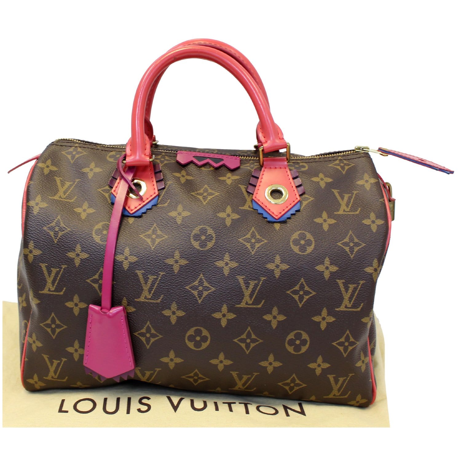 LOUIS VUITTON Speedy 30 limited edition bag in brown totem monogram canvas  - VALOIS VINTAGE PARIS