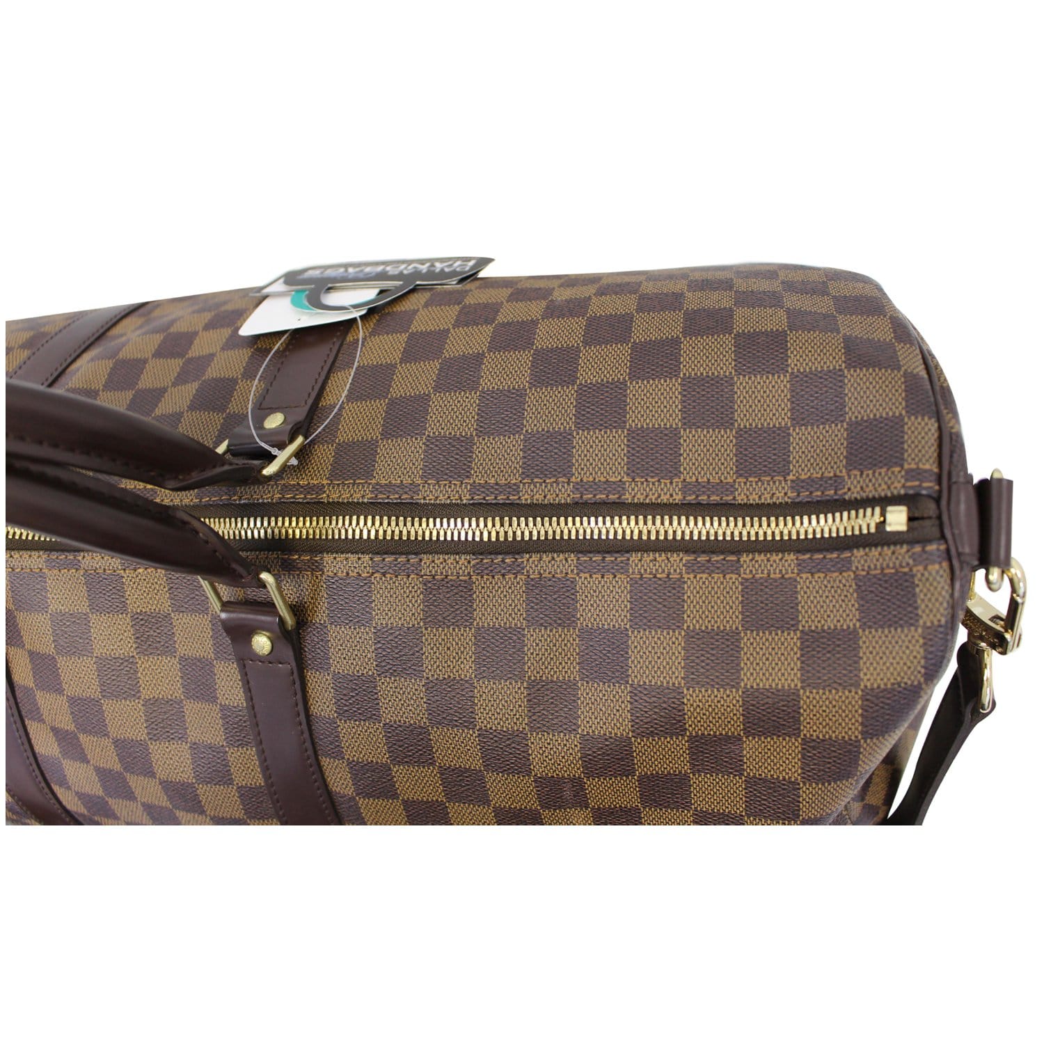 Louis Vuitton Keepall Bandouliere 55 Damier Ebene Travel Bag