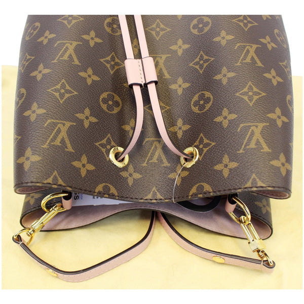 LOUIS VUITTON Neonoe Monogram Canvas Shoulder Bag Rose Ballerine