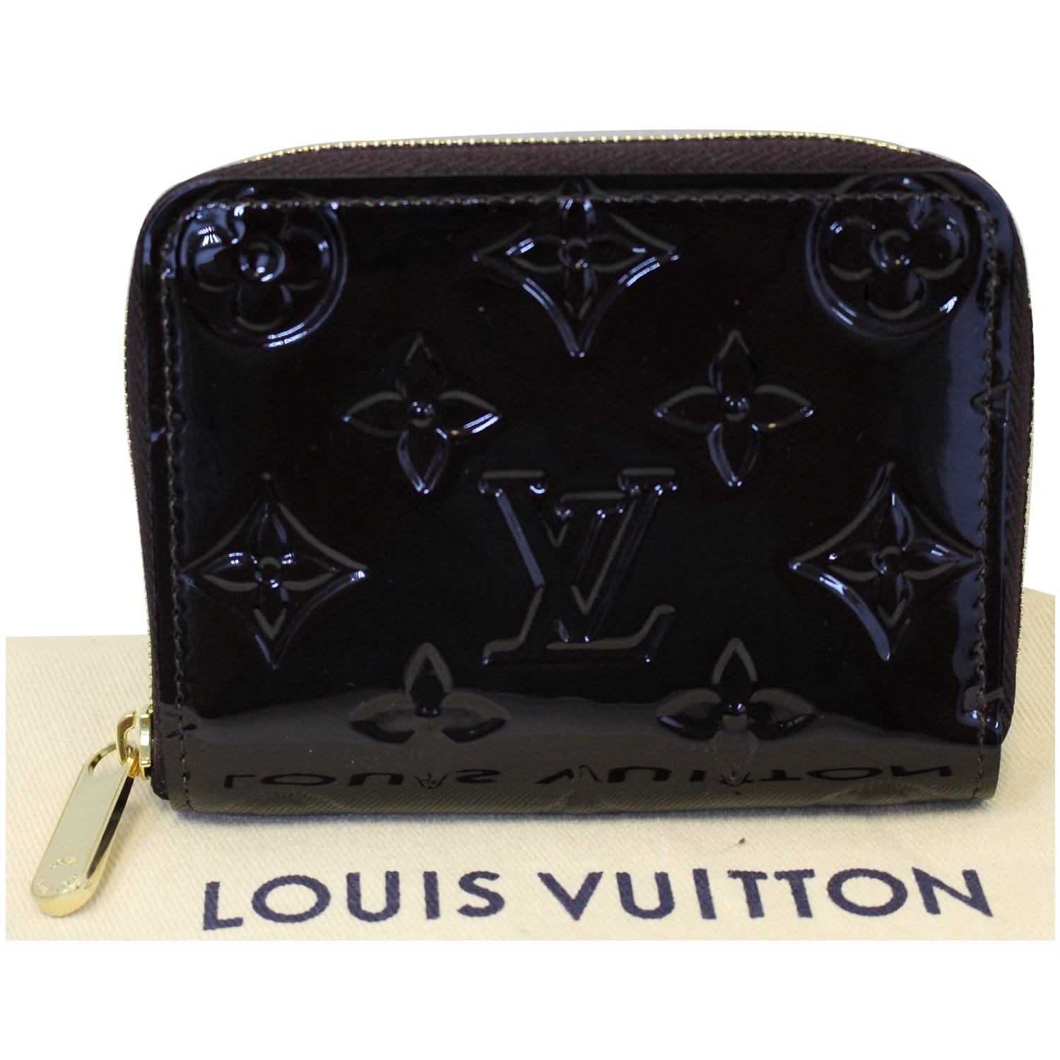Louis Vuitton Amarante Vernis Heart Coin Purse Change Pouch